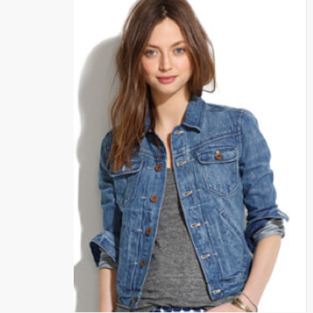 Madewell Cropped Classic Denim Jacket